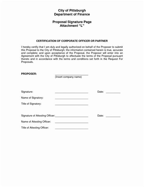 contract signature page template     sample contract