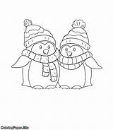 Coloring Two Pages Penguins High Kids Site Quality Coloringpages sketch template