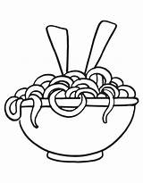 Noodles Plato Macaroni Coloringhome sketch template