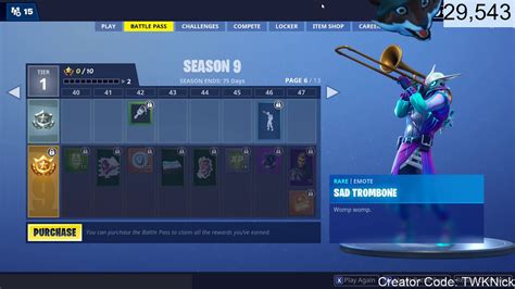 All 100 Fortnite Season 9 Battle Pass Items And Skins New