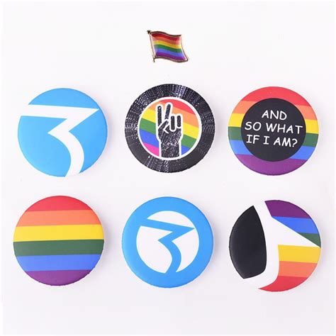 New Gay Pride Fashion Jewelry Lgbt Map Flag Shape Rainbow