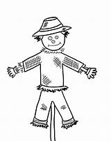 Scarecrow Coloring Pages Cute Scarecrows Printable Kids Print Bestcoloringpagesforkids Getdrawings Comments sketch template