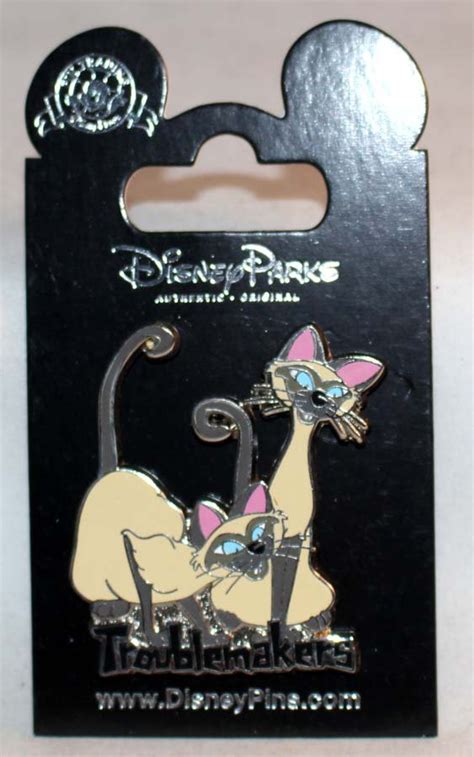 Disney Parks Lady And The Tramp S Si And Am Trouble Makers Pin
