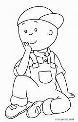Caillou Coloring Pages Sheets Kids sketch template
