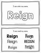 Reign Handwriting Practice sketch template