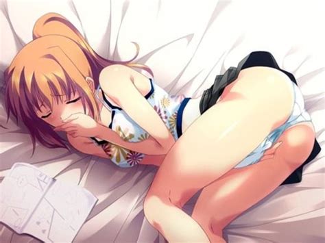 anime girl masturbating in panties