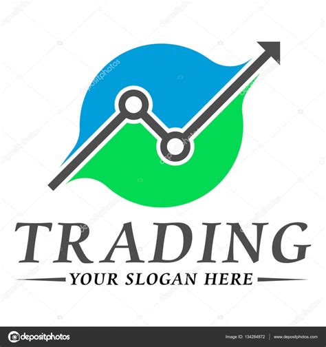 trading company logo   financial accounting consultant market trading graphic
