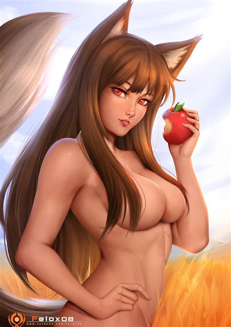Rule 34 Apple Big Breasts Felox08 Female Female Holo Kemonomimi