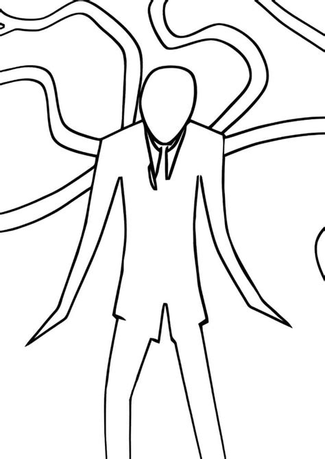 slender man coloring pages  printable coloring pages  kids