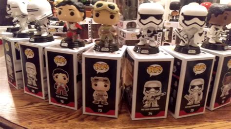 star wars episode  funko pop complete collection youtube