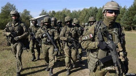 poland ukraine and lithuania form joint military unit bbc news
