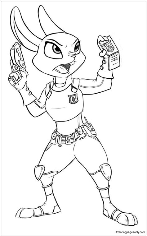 disney zootopia coloring page  printable coloring pages