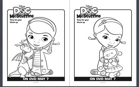 printable  mcstuffins coloring pages classy mommy
