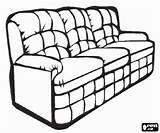 Sofa Coloring Pages Seater Three Designlooter Household 250px 69kb Furniture sketch template