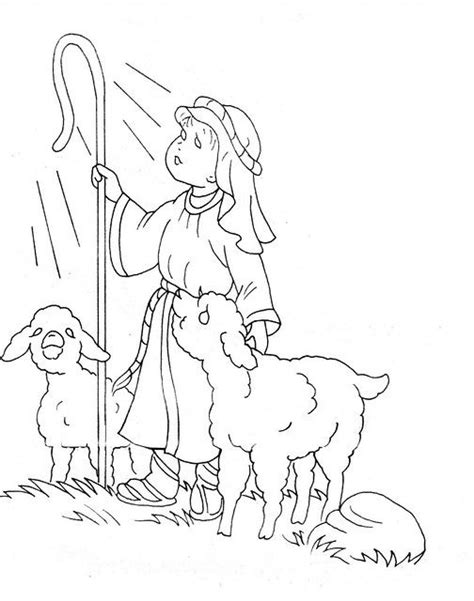 shepherd boy christmas coloring pages sunday school coloring pages