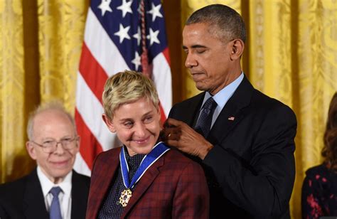 president obama present ellen degeneres   medal  freedom