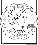 Coloring Printable Anthony Sheets Coin Susan Pages Obama Michelle Kids History Girl Power Drawing Worksheets Print Women Feminist Celebrate Mickey sketch template