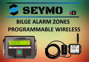 bilge alarm  programmable zones wireless seymo
