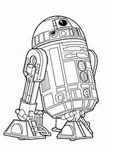 Wars Star Coloring Pages Droid R2 D2 Jedi Kids Last Line Drawing Printable Technology Drawings Force Print Sheets Fun C3po sketch template