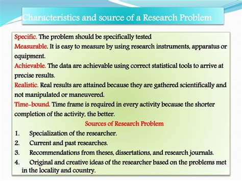 research problem  objectives