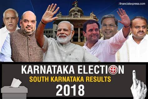south karnataka election results 2018 live updates jd s leads in 28