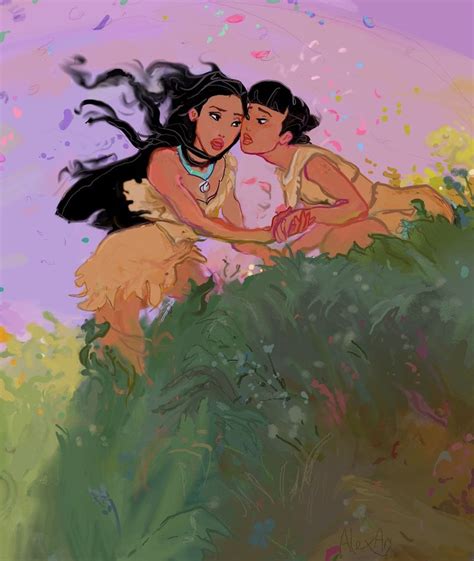 pocahontas and nakoma see what it d look like if prince philip and prince eric were in love
