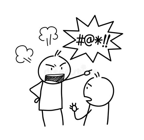 Anger Management Doodle Stock Vector Illustration Of Mood