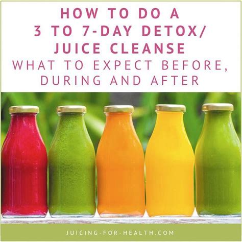 How To Do A Simple 3 To 7 Day Detox Or Juice Cleanse Detox Juice