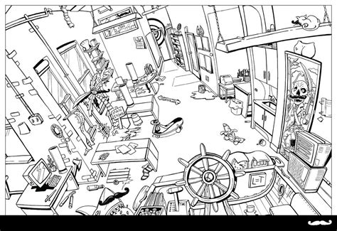 office coloring book page    piratesofbrooklyn  deviantart