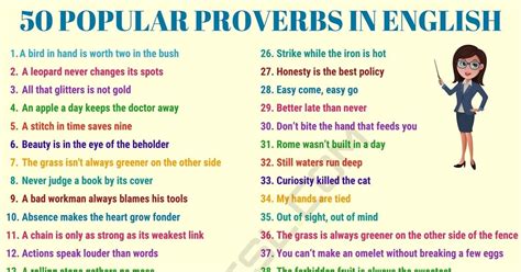proverb  popular proverbs  english  meaning examples esl