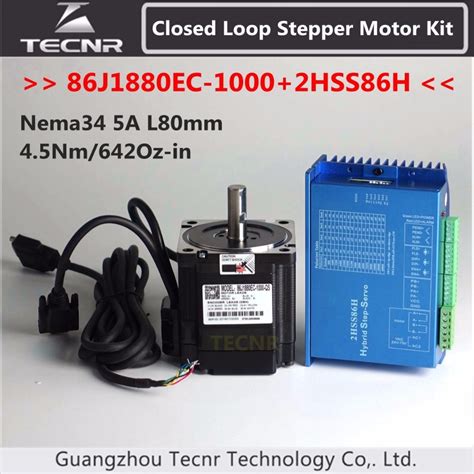 nema  closed loop stepper motor kit nm oz   jec hssh  phase step