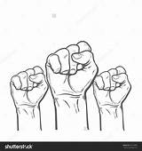 Fist Drawing Air Many Sketch Man Vector Clipart Human Hand Stock Drawings Illustration Rights Hands Mans Drawn Three Sketches Draw sketch template