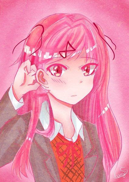 Long Haired Natsuki Ddlc Anime Literature Club
