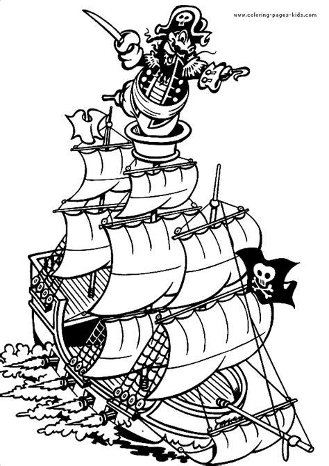 pirate color page coloring pages  kids miscellaneous coloring