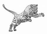 Coloring Pages Tigers Kids Beautiful Printable Print Justcolor Children sketch template