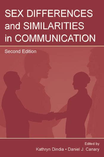 sex differences and similarities in communication crc press book