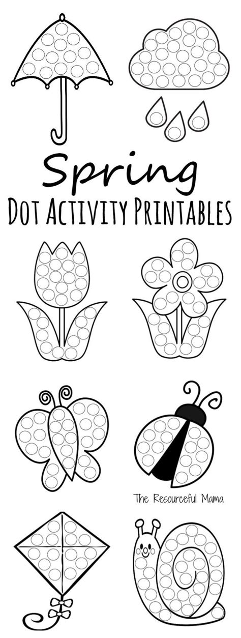 spring dot activity printables   dot preschool activities preschool