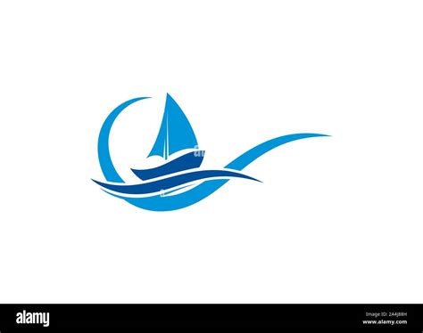 ship logo nautical sailing boat icon vector design boat ship sea logo