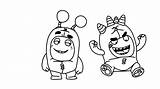 Oddbods Raskrasil Pogo sketch template