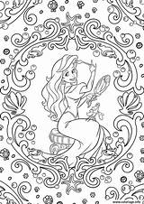 Adulte Princesse Sirene Mandalas Ariel Raiponce Prinzessin Colorier Madala Kleurplaten Imprimé Archivioclerici Frozen Pintar Drus Malvorlage Facile Minimaliste Tigre Jecolorie sketch template