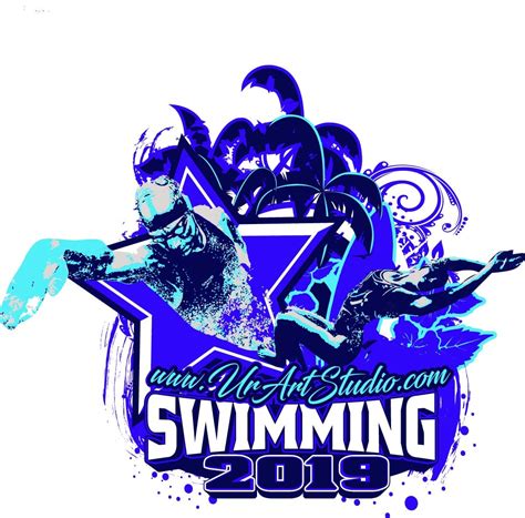 swimming adjustable logo design ai eps  urartstudio