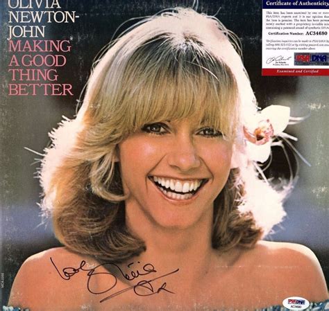 Olivia Newton John Signed Lp Vinyl Making A Good Thing Better Psa Dna