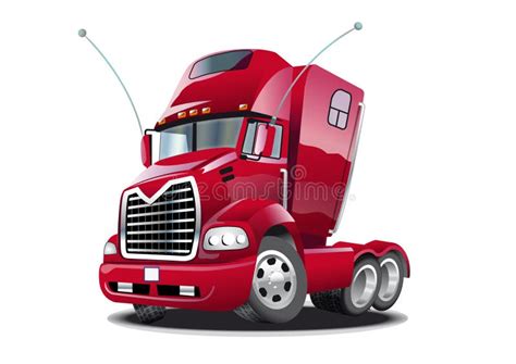 cartoon truck stock vector illustration  cartoon realistic