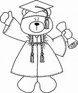 Gown Kindergarten Ursinho Formando Teddy Tudodesenhos sketch template