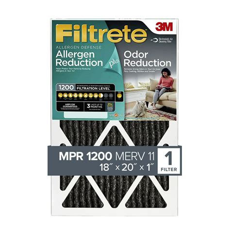 filtrete xx allergen  odor reduction hvac furnace air filter