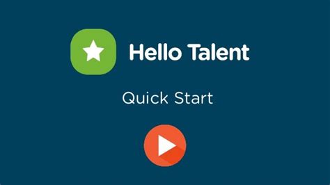 quickstart guide   talent