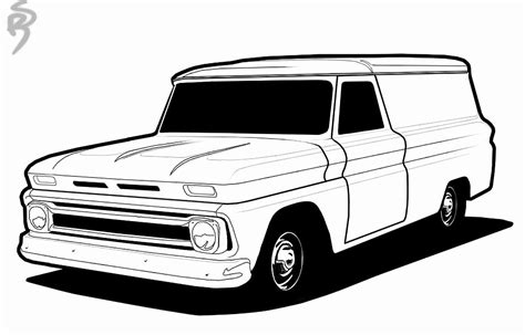chevy truck coloring page coloring pages