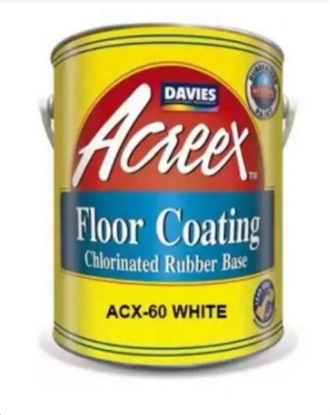 davies acreex rubberize floor coating paint white  gallon limit