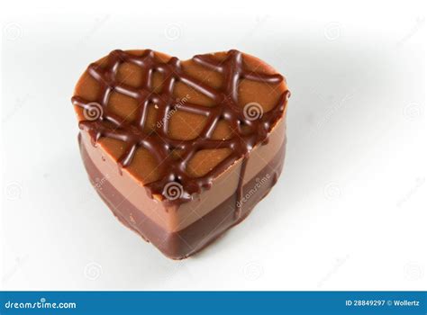 heart shaped chocolate stock image image  caramel