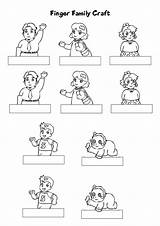 Finger Family Puppets Coloring Puppet Familia Template Pages Printables Templates Printable La Preschool Kids Fingers Para Ingles Dedo Craft Esl sketch template